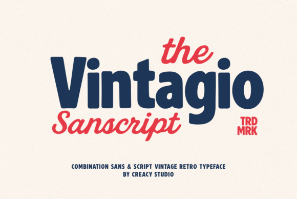 Blending Bold and Script: Vintagio Sanscript Duo Font