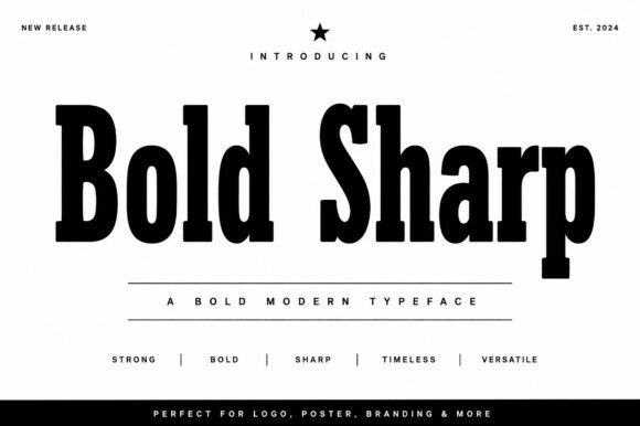 Bold Sharp: Command Attention with This Modern Serif