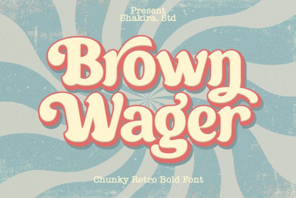 Brown Wager: A Bold Retro Serif for Modern Impact