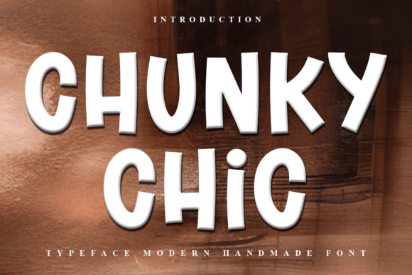 Chunky Chic: A Festive Typeface for Holiday Designs