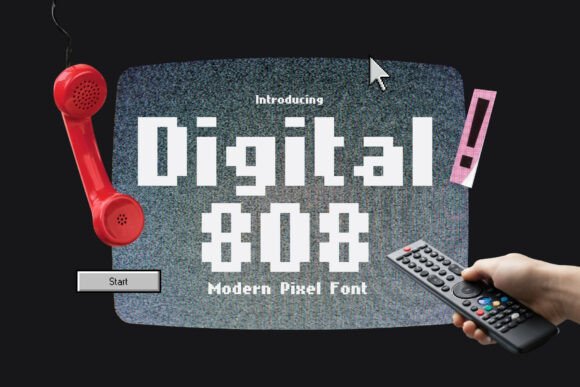 Digital 808: Retro Pixel Style for Modern Design