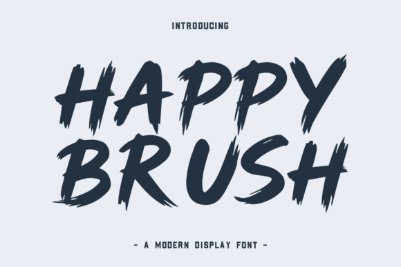 Happy Brush: The Hand-Painted Typeface for Joyful Designs