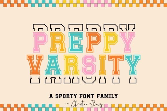 Preppy Varsity: A Retro Sport Font with Modern Appeal