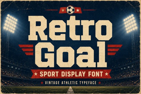 Retro Goal: A Display Typeface for Vintage Sports Branding