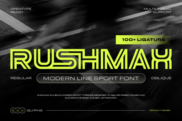 Rushmax: The Typeface That Captures Pure Speed and Power