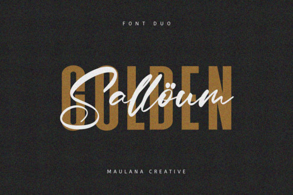 Salloum Golden Font Duo: Crafting an Authentic Handmade Feel