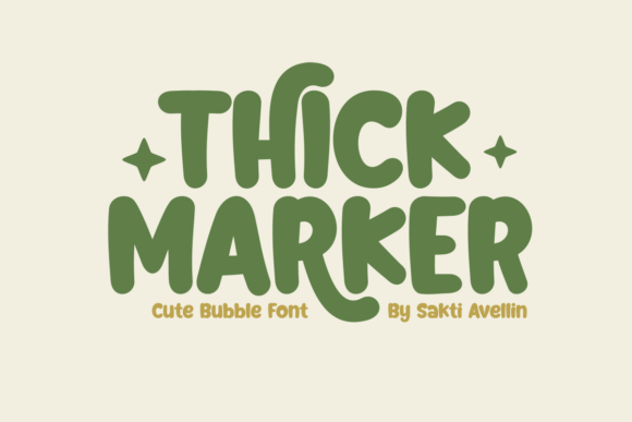Thick Marker: The Playful Bubble Font for Bold Branding