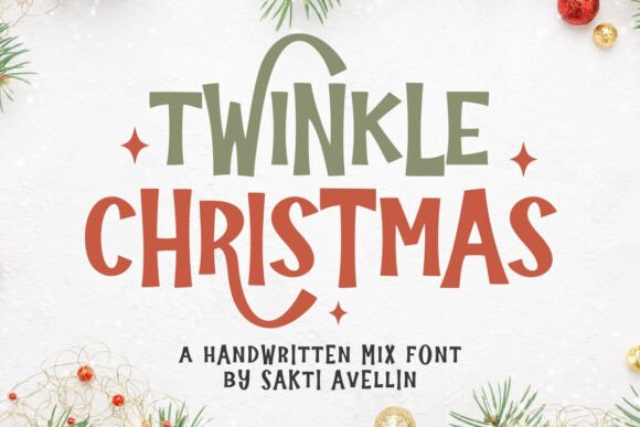 Twinkle Christmas: A Handmade Font for Festive Designs